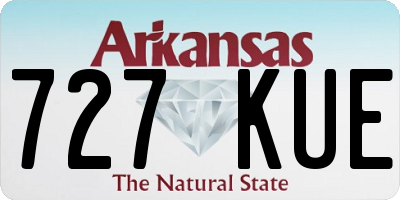 AR license plate 727KUE