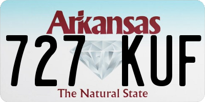AR license plate 727KUF