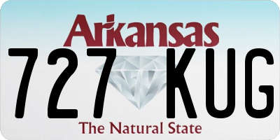AR license plate 727KUG
