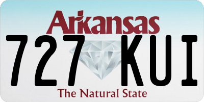 AR license plate 727KUI