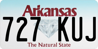 AR license plate 727KUJ