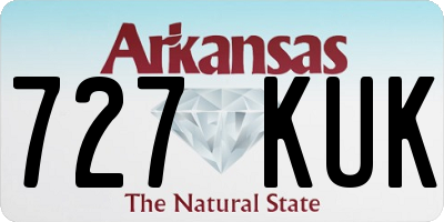 AR license plate 727KUK