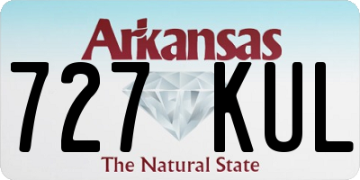 AR license plate 727KUL