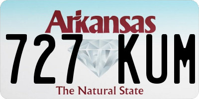 AR license plate 727KUM