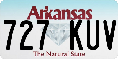 AR license plate 727KUV