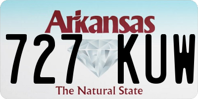 AR license plate 727KUW