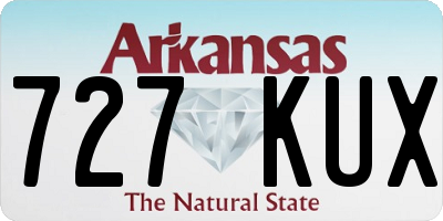 AR license plate 727KUX