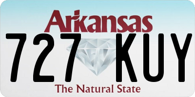 AR license plate 727KUY