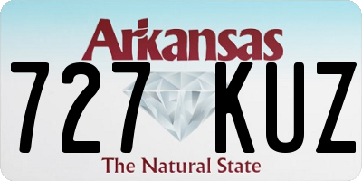 AR license plate 727KUZ
