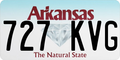 AR license plate 727KVG