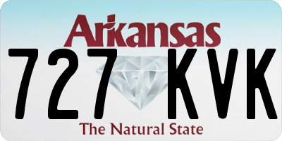 AR license plate 727KVK