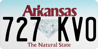 AR license plate 727KVO