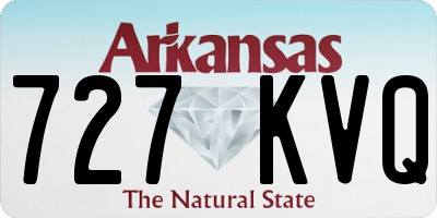 AR license plate 727KVQ