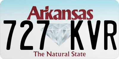 AR license plate 727KVR
