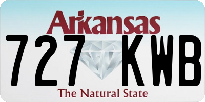 AR license plate 727KWB