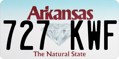AR license plate 727KWF