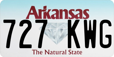 AR license plate 727KWG