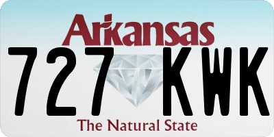 AR license plate 727KWK
