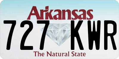 AR license plate 727KWR