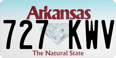 AR license plate 727KWV