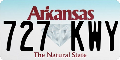 AR license plate 727KWY