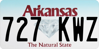 AR license plate 727KWZ