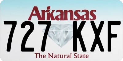 AR license plate 727KXF