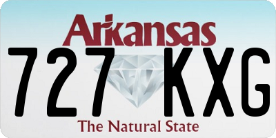 AR license plate 727KXG