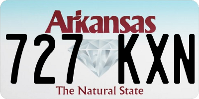 AR license plate 727KXN
