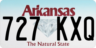 AR license plate 727KXQ