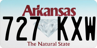 AR license plate 727KXW