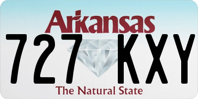 AR license plate 727KXY