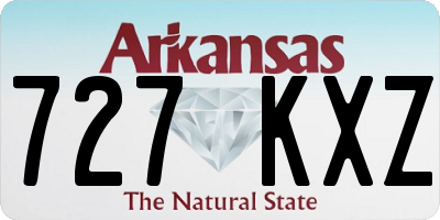AR license plate 727KXZ