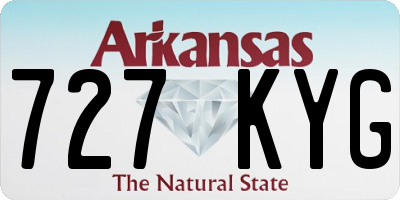 AR license plate 727KYG