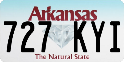 AR license plate 727KYI