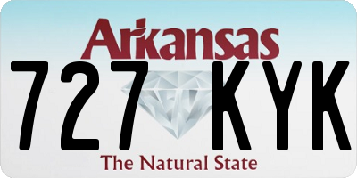 AR license plate 727KYK