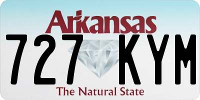 AR license plate 727KYM