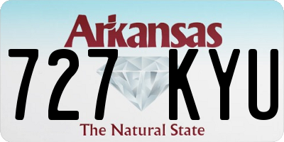 AR license plate 727KYU