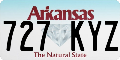AR license plate 727KYZ