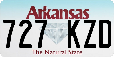 AR license plate 727KZD