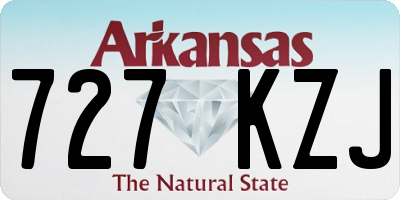 AR license plate 727KZJ
