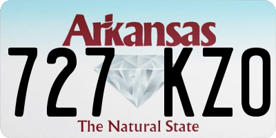 AR license plate 727KZO
