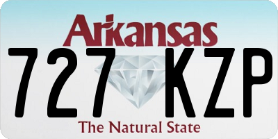 AR license plate 727KZP