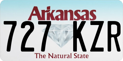 AR license plate 727KZR