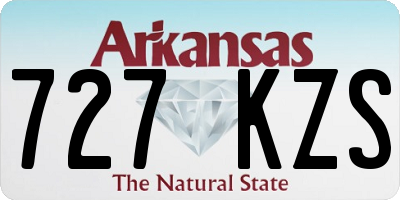 AR license plate 727KZS