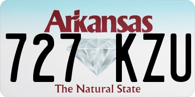 AR license plate 727KZU