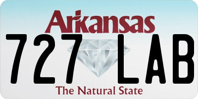 AR license plate 727LAB