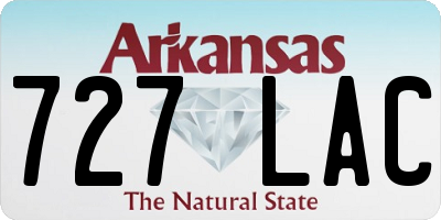 AR license plate 727LAC