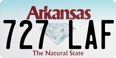 AR license plate 727LAF