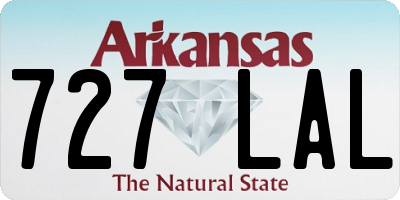 AR license plate 727LAL